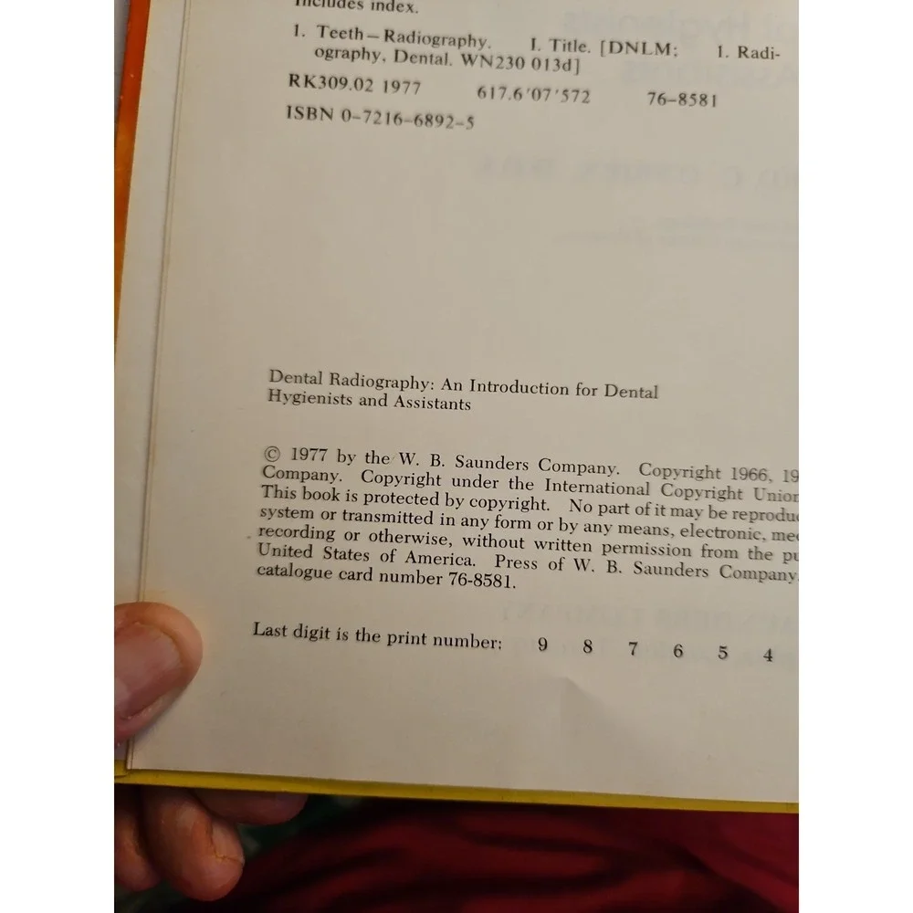 Vintage Dental Assistant Books